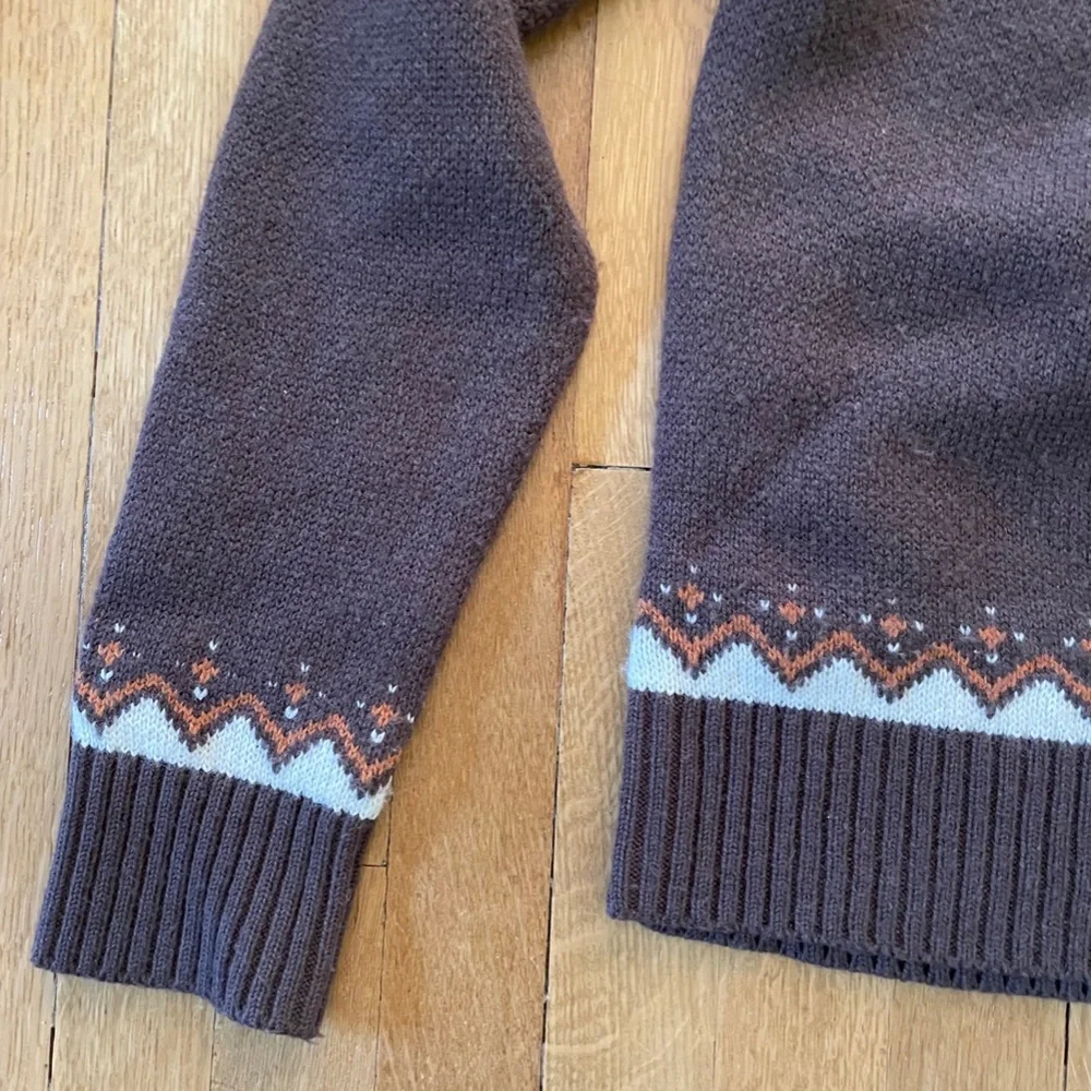 Kiel James Patrick Brown and Orange Pumpkin Sweater - Picture 5 of 9